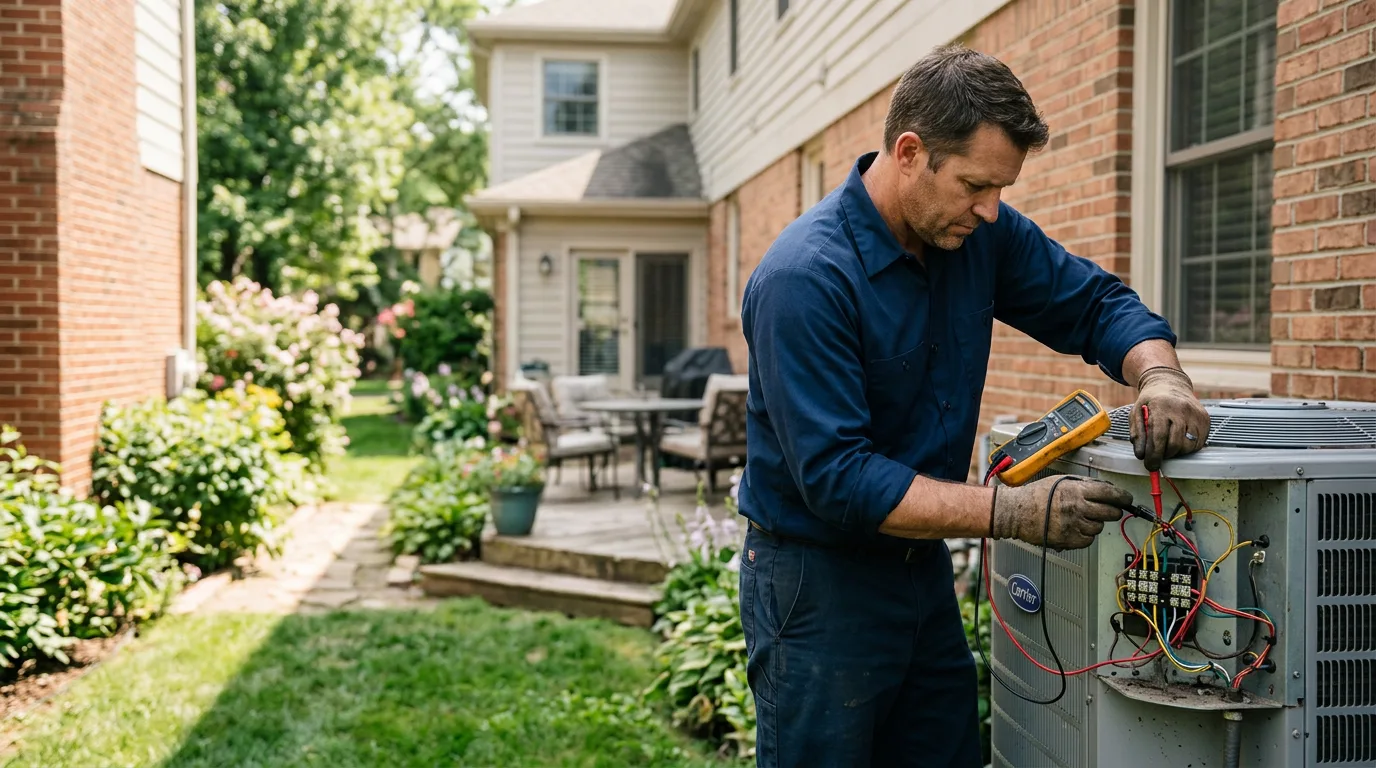 HVAC technician working near Lewiston, ME
